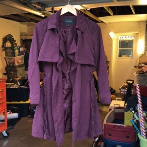 Banana Republic Burgundy Trench Coat